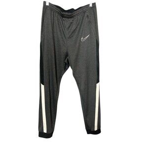 Nike Training Pants Men’s Large Black Gray Stripe M